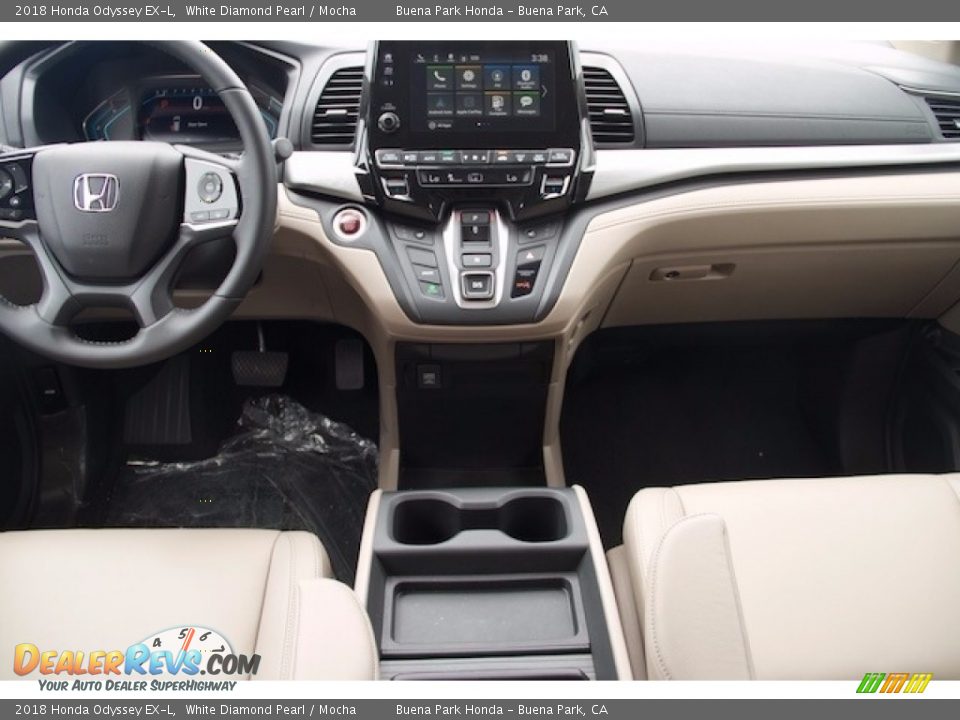 2018 Honda Odyssey EX-L White Diamond Pearl / Mocha Photo #14