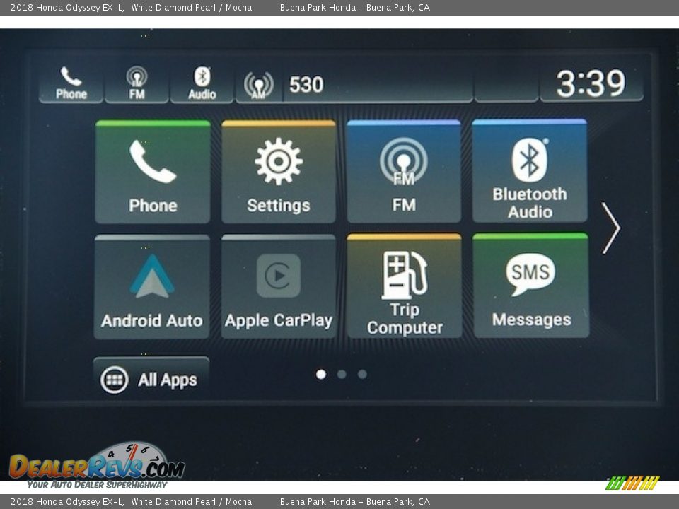 2018 Honda Odyssey EX-L White Diamond Pearl / Mocha Photo #17