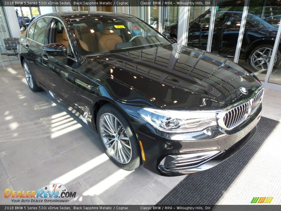 2018 BMW 5 Series 530i xDrive Sedan Black Sapphire Metallic / Cognac Photo #1