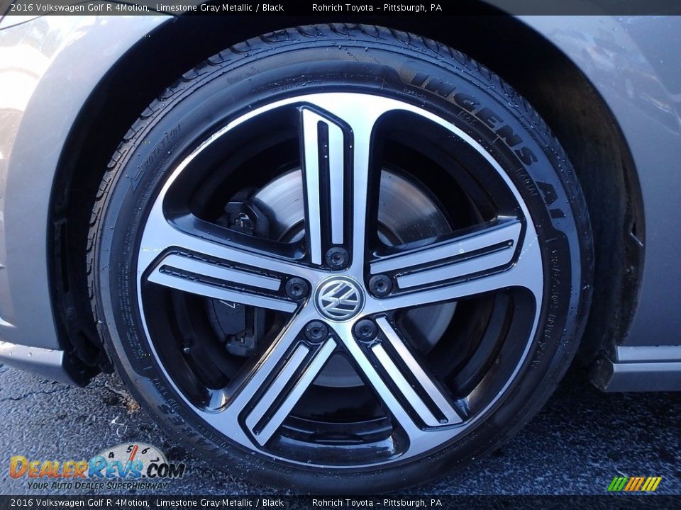 2016 Volkswagen Golf R 4Motion Limestone Gray Metallic / Black Photo #17