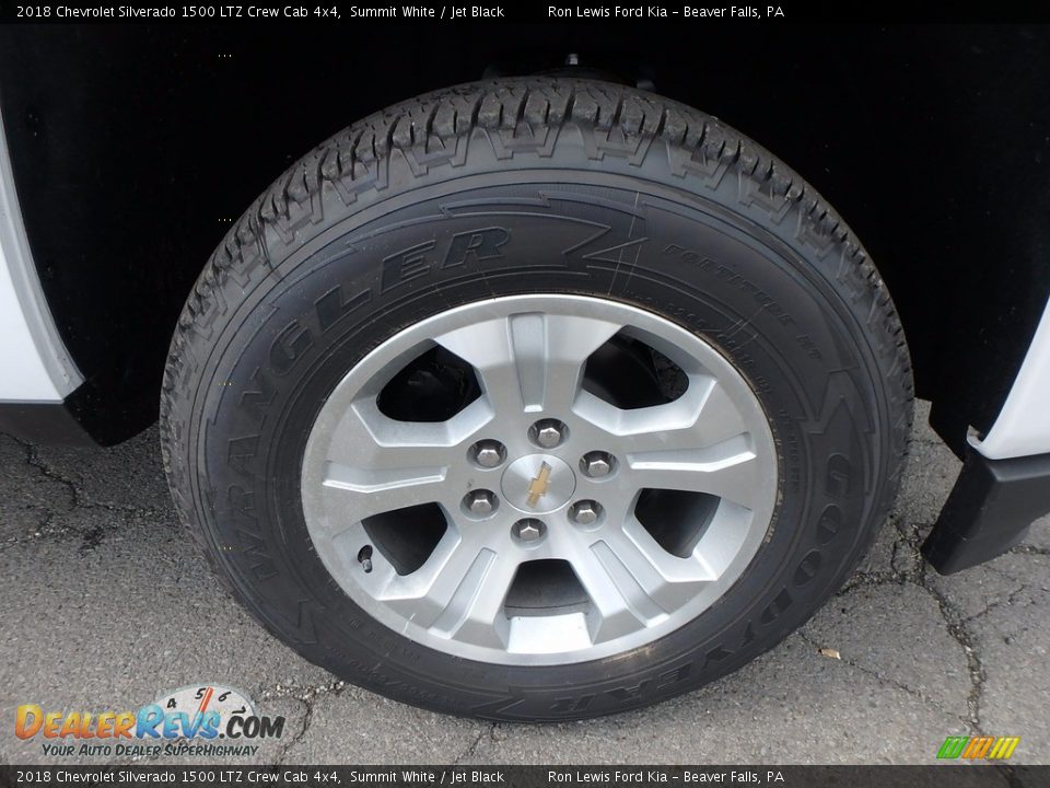 2018 Chevrolet Silverado 1500 LTZ Crew Cab 4x4 Summit White / Jet Black Photo #9