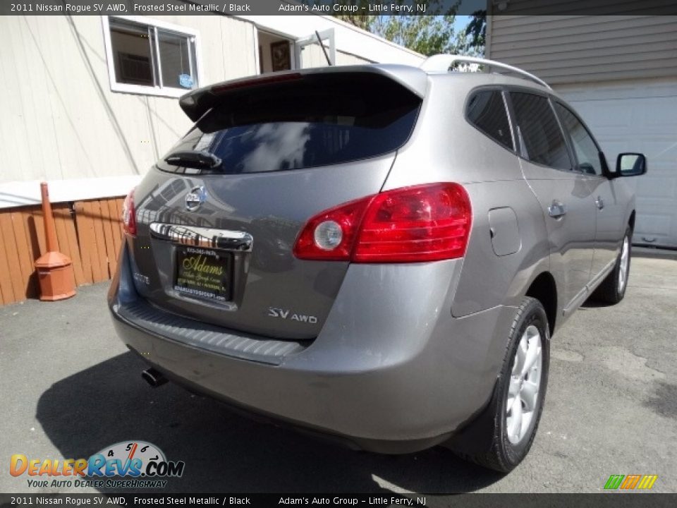 2011 Nissan Rogue SV AWD Frosted Steel Metallic / Black Photo #6