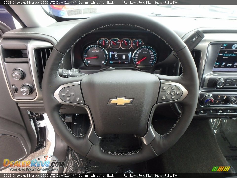 2018 Chevrolet Silverado 1500 LTZ Crew Cab 4x4 Summit White / Jet Black Photo #17