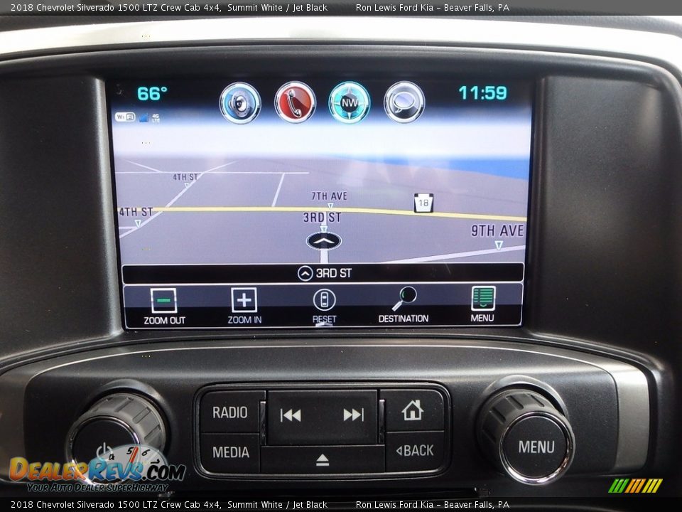 2018 Chevrolet Silverado 1500 LTZ Crew Cab 4x4 Summit White / Jet Black Photo #18