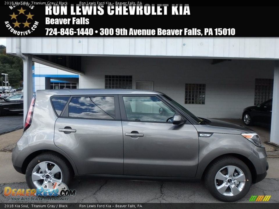 2018 Kia Soul Titanium Gray / Black Photo #1