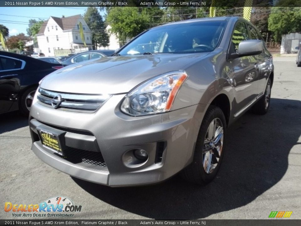 2011 Nissan Rogue S AWD Krom Edition Platinum Graphite / Black Photo #3