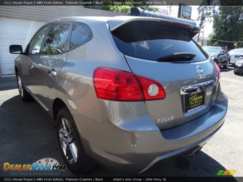 2011 Nissan Rogue S AWD Krom Edition Platinum Graphite / Black Photo #4