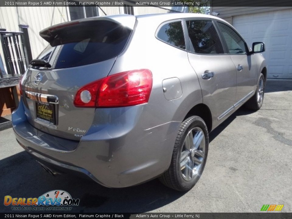 2011 Nissan Rogue S AWD Krom Edition Platinum Graphite / Black Photo #6