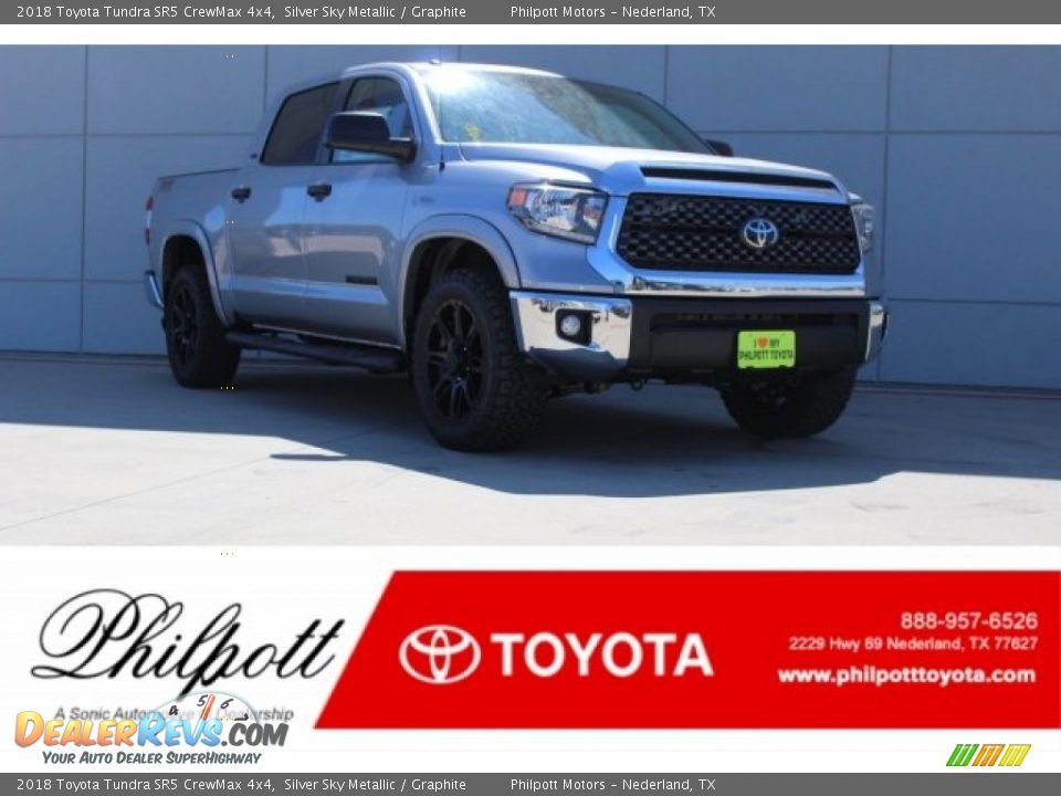 2018 Toyota Tundra SR5 CrewMax 4x4 Silver Sky Metallic / Graphite Photo #1