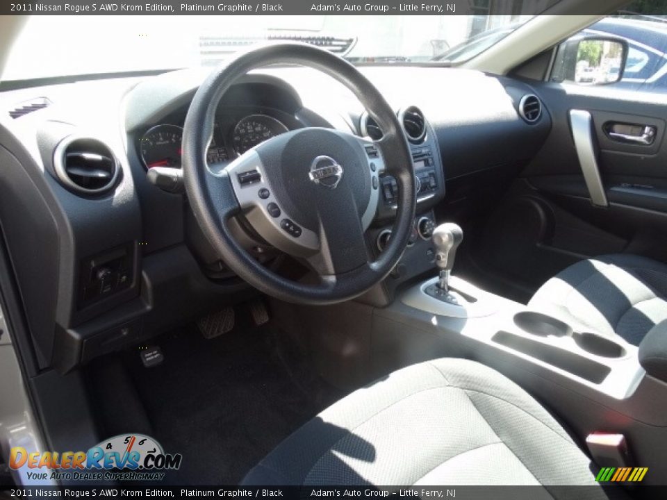 2011 Nissan Rogue S AWD Krom Edition Platinum Graphite / Black Photo #10