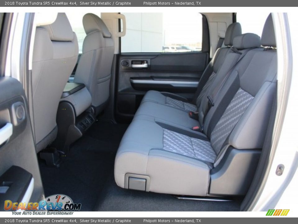 Rear Seat of 2018 Toyota Tundra SR5 CrewMax 4x4 Photo #18