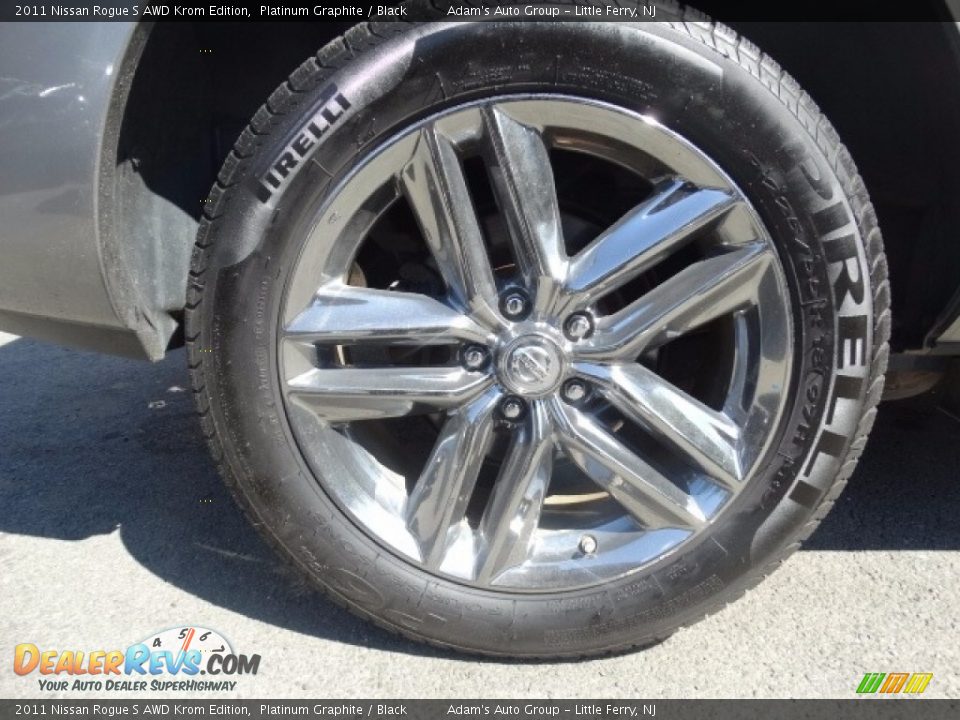 2011 Nissan Rogue S AWD Krom Edition Platinum Graphite / Black Photo #29