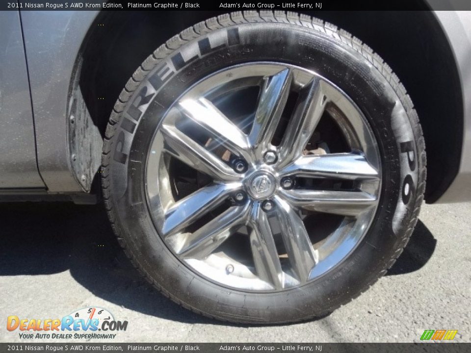 2011 Nissan Rogue S AWD Krom Edition Platinum Graphite / Black Photo #30