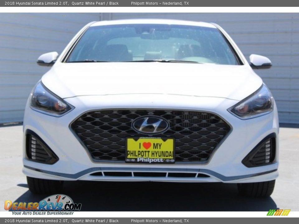 2018 Hyundai Sonata Limited 2.0T Quartz White Pearl / Black Photo #2