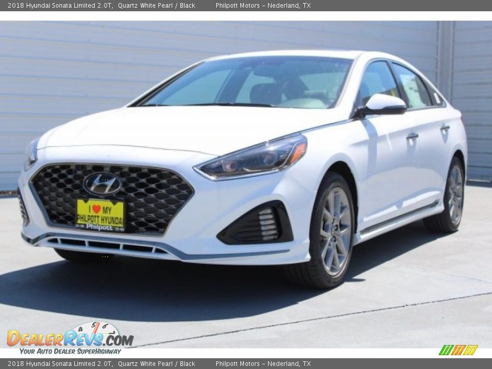 2018 Hyundai Sonata Limited 2.0T Quartz White Pearl / Black Photo #3