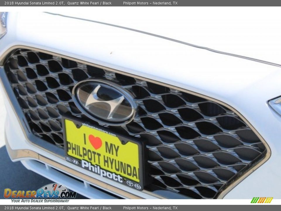 2018 Hyundai Sonata Limited 2.0T Quartz White Pearl / Black Photo #4