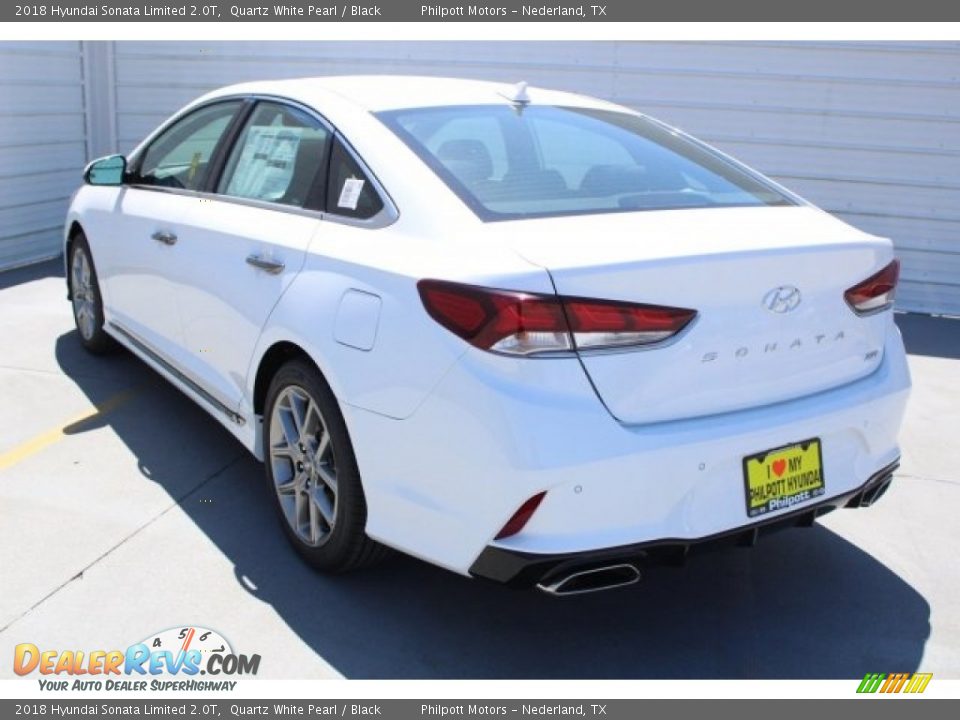 2018 Hyundai Sonata Limited 2.0T Quartz White Pearl / Black Photo #6