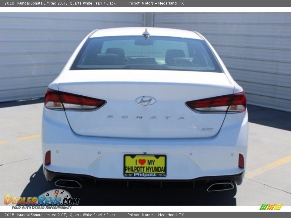 2018 Hyundai Sonata Limited 2.0T Quartz White Pearl / Black Photo #7