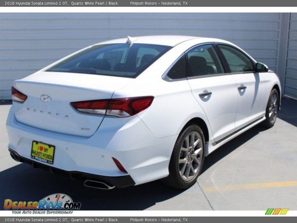 2018 Hyundai Sonata Limited 2.0T Quartz White Pearl / Black Photo #8