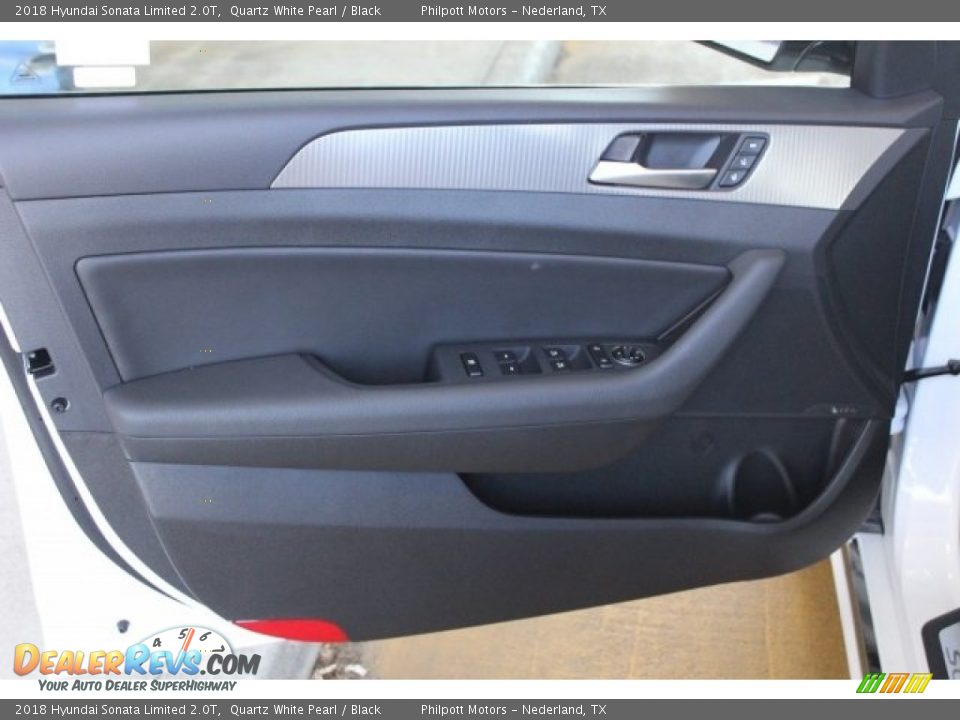 2018 Hyundai Sonata Limited 2.0T Quartz White Pearl / Black Photo #10