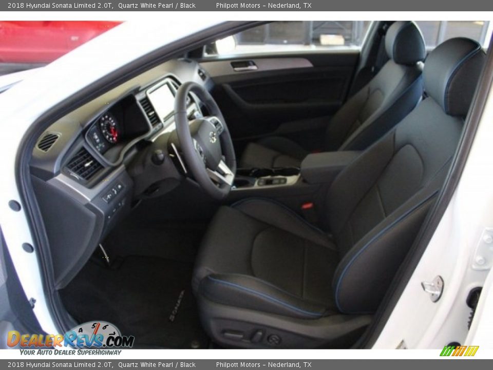 2018 Hyundai Sonata Limited 2.0T Quartz White Pearl / Black Photo #12