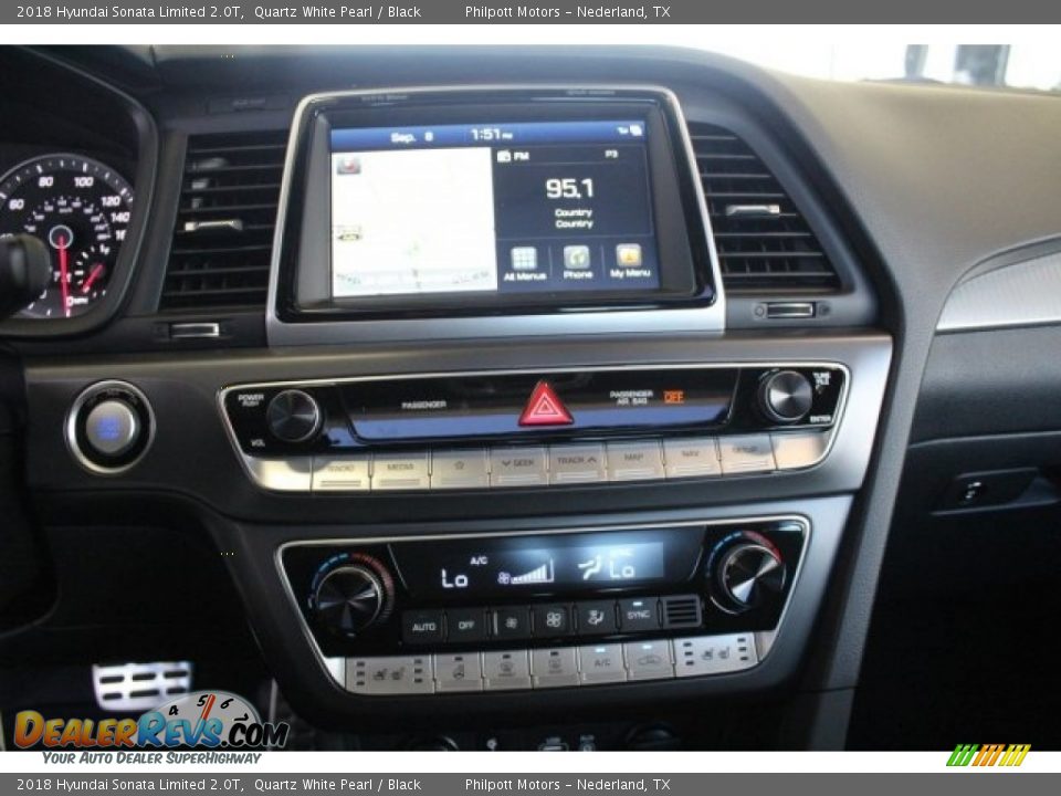 2018 Hyundai Sonata Limited 2.0T Quartz White Pearl / Black Photo #17