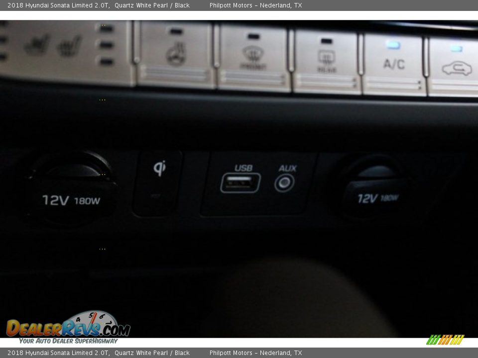 2018 Hyundai Sonata Limited 2.0T Quartz White Pearl / Black Photo #18