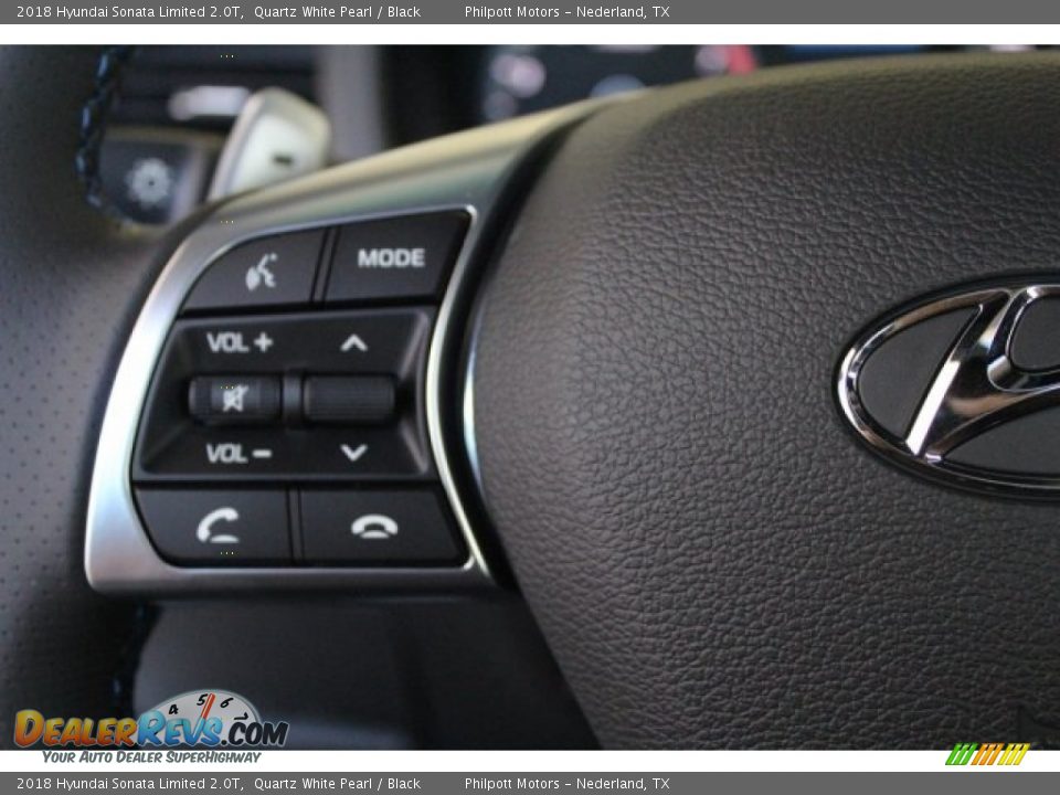 2018 Hyundai Sonata Limited 2.0T Quartz White Pearl / Black Photo #20