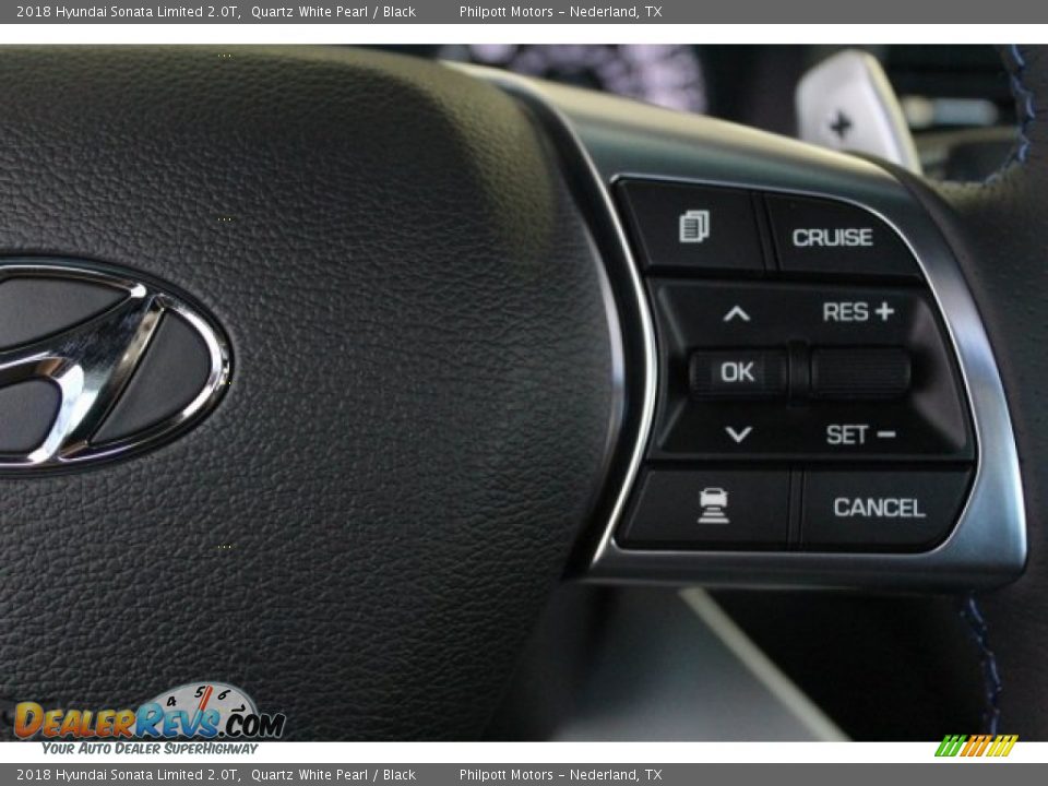2018 Hyundai Sonata Limited 2.0T Quartz White Pearl / Black Photo #21
