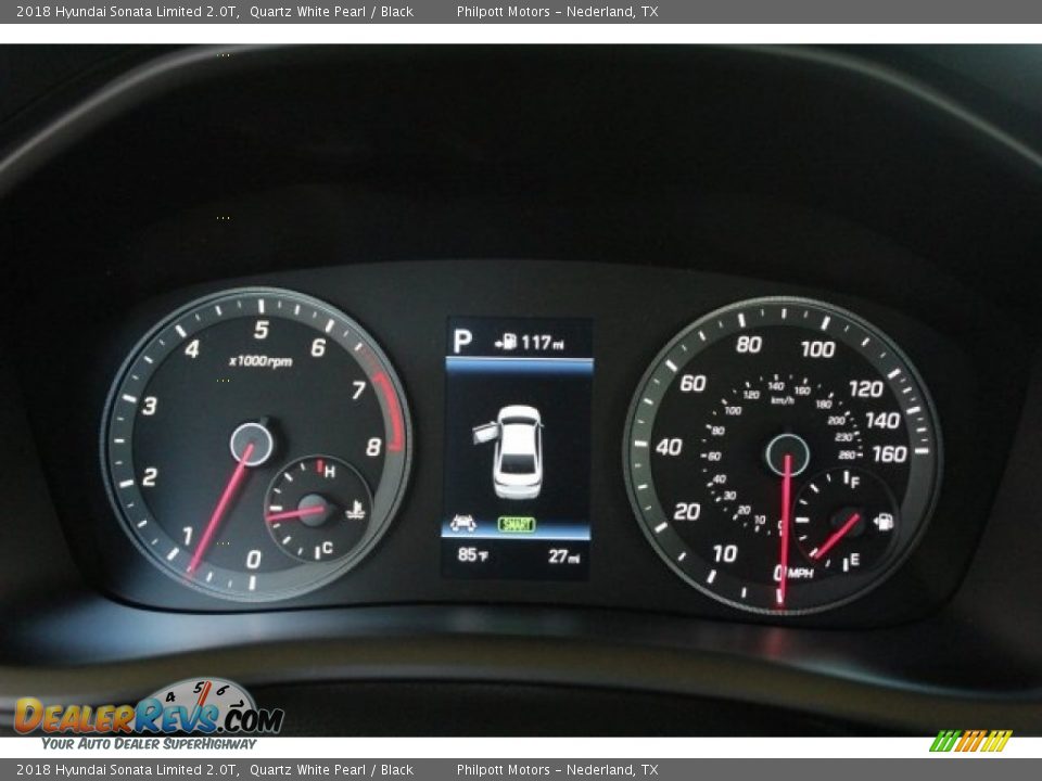 2018 Hyundai Sonata Limited 2.0T Quartz White Pearl / Black Photo #22