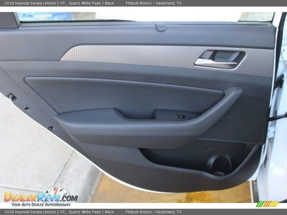 2018 Hyundai Sonata Limited 2.0T Quartz White Pearl / Black Photo #24