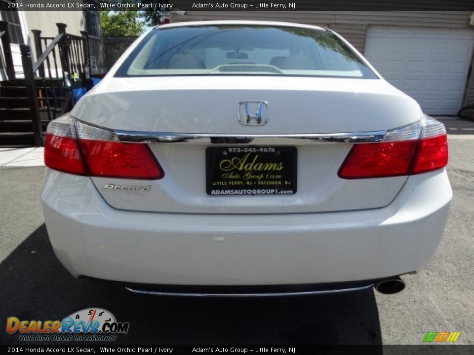 2014 Honda Accord LX Sedan White Orchid Pearl / Ivory Photo #5