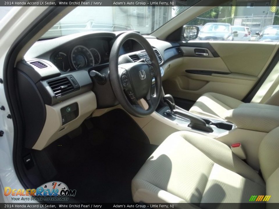 2014 Honda Accord LX Sedan White Orchid Pearl / Ivory Photo #8