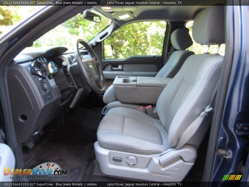 2013 Ford F150 XLT SuperCrew Blue Jeans Metallic / Adobe Photo #3