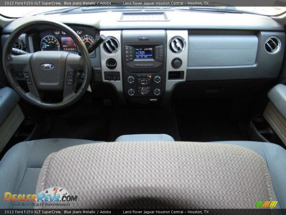 2013 Ford F150 XLT SuperCrew Blue Jeans Metallic / Adobe Photo #4