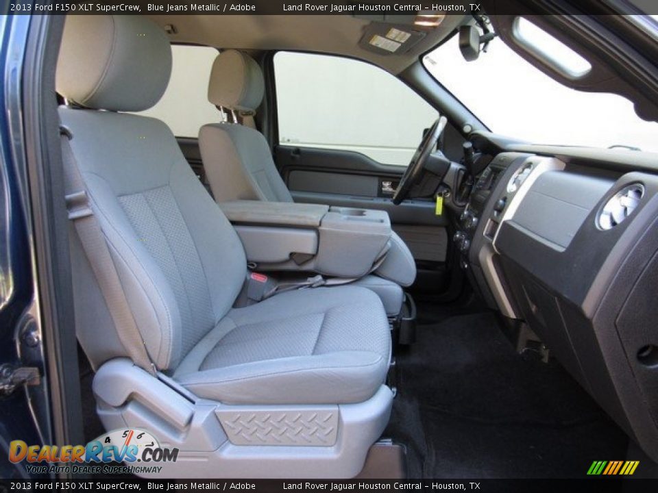 2013 Ford F150 XLT SuperCrew Blue Jeans Metallic / Adobe Photo #5