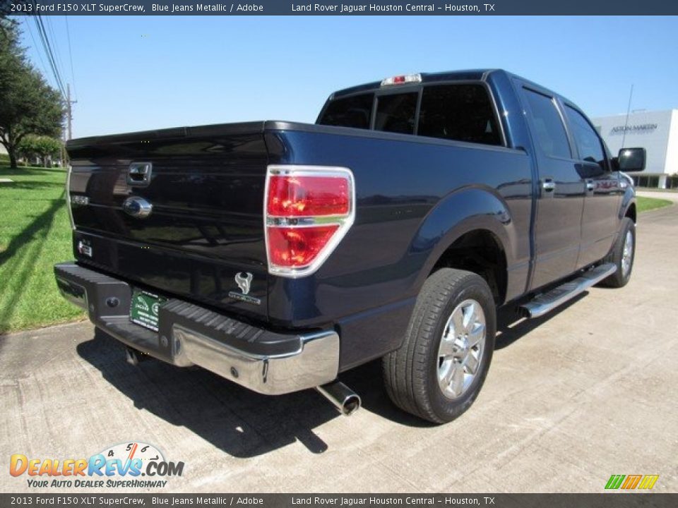 2013 Ford F150 XLT SuperCrew Blue Jeans Metallic / Adobe Photo #7