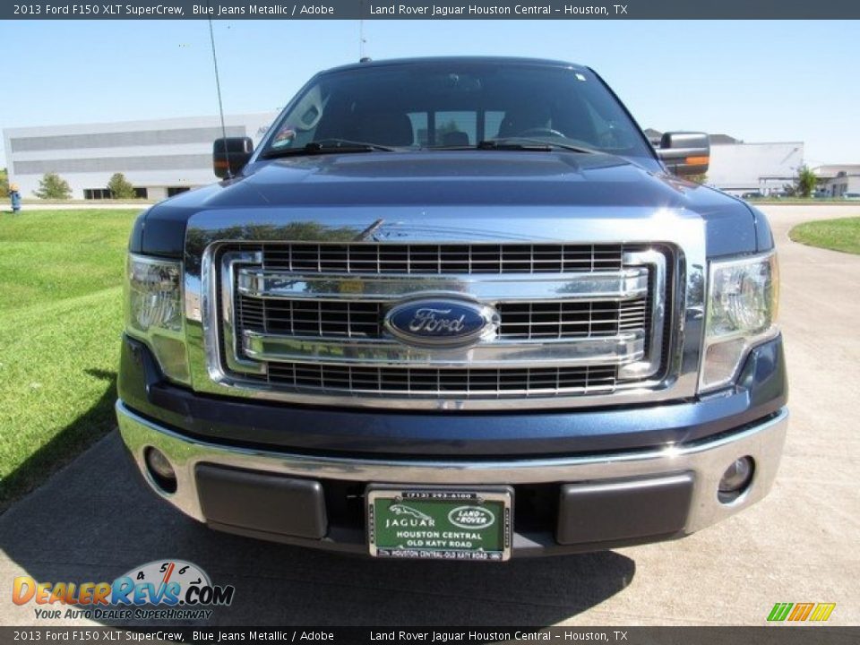 2013 Ford F150 XLT SuperCrew Blue Jeans Metallic / Adobe Photo #10