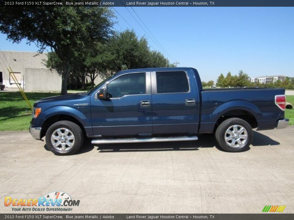 2013 Ford F150 XLT SuperCrew Blue Jeans Metallic / Adobe Photo #12