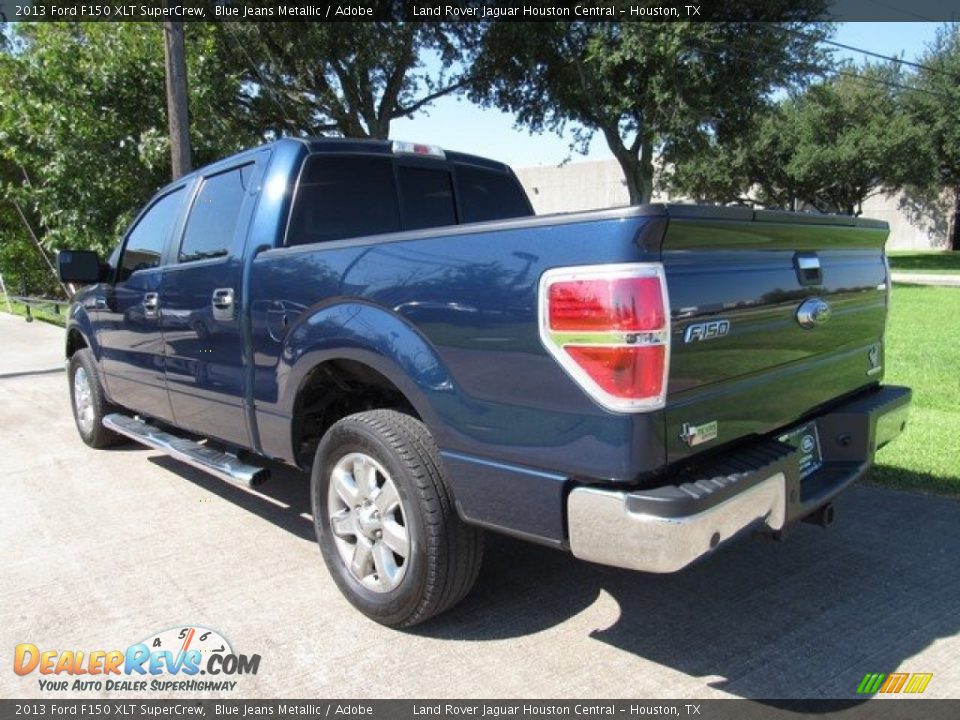 2013 Ford F150 XLT SuperCrew Blue Jeans Metallic / Adobe Photo #13