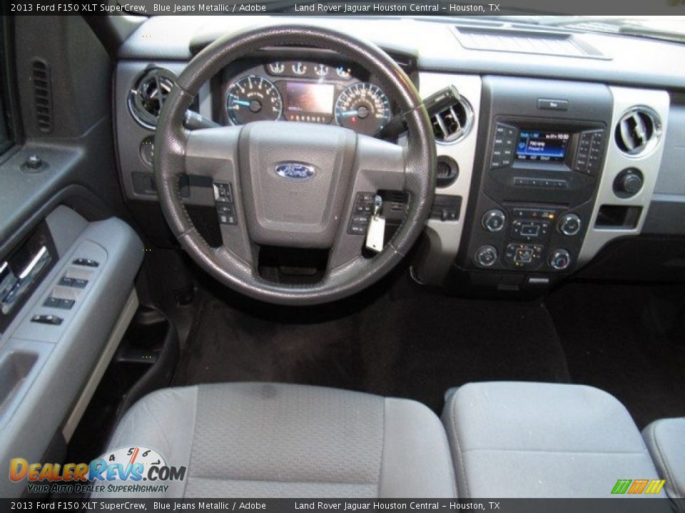 2013 Ford F150 XLT SuperCrew Blue Jeans Metallic / Adobe Photo #15