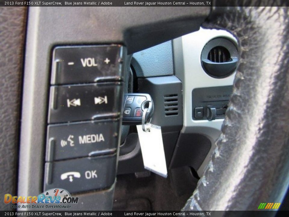 2013 Ford F150 XLT SuperCrew Blue Jeans Metallic / Adobe Photo #26