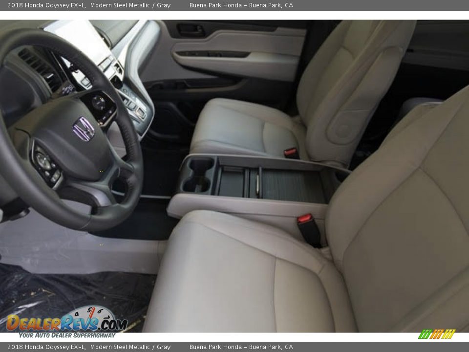 2018 Honda Odyssey EX-L Modern Steel Metallic / Gray Photo #8