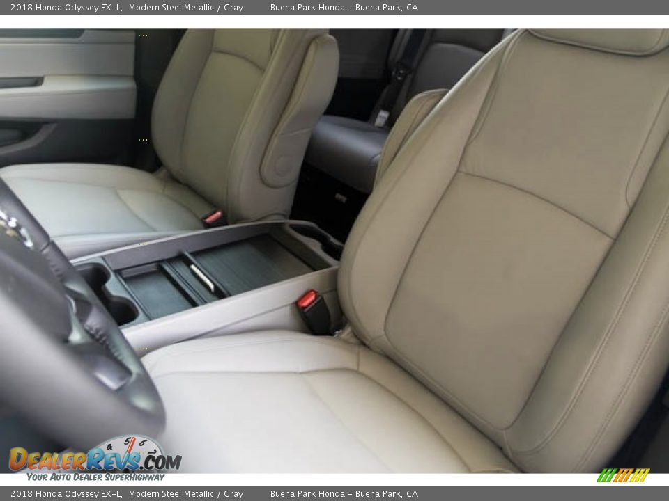 2018 Honda Odyssey EX-L Modern Steel Metallic / Gray Photo #10