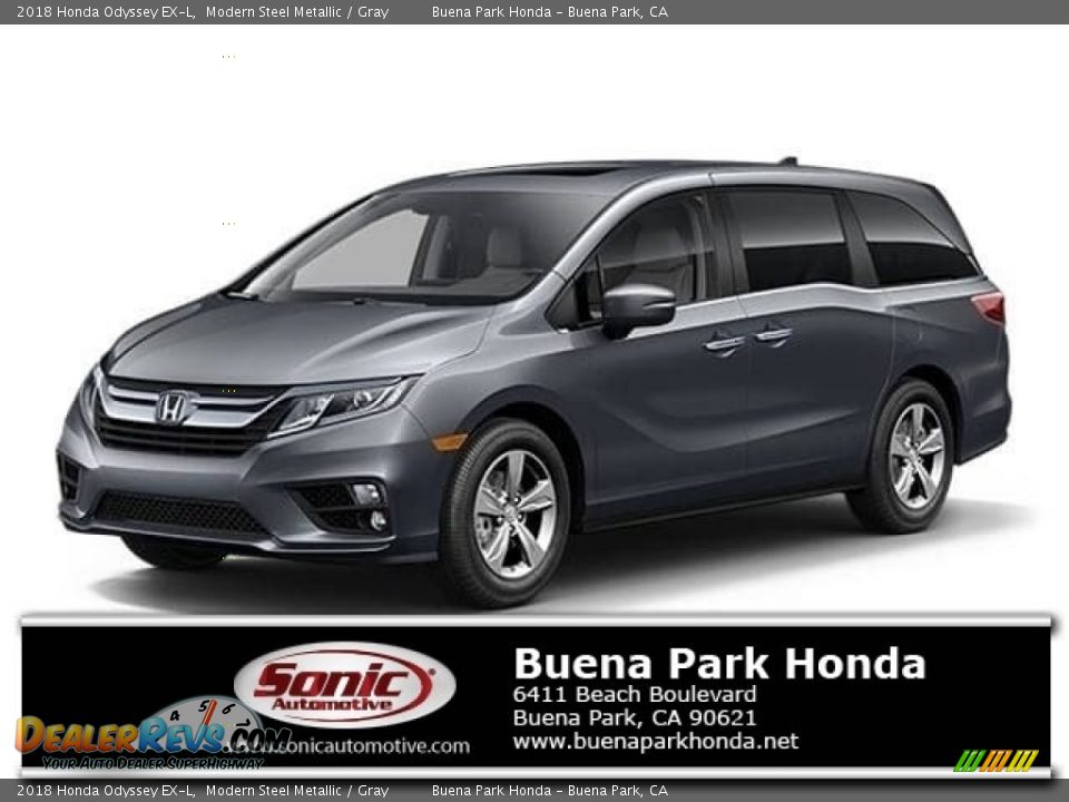 2018 Honda Odyssey EX-L Modern Steel Metallic / Gray Photo #20