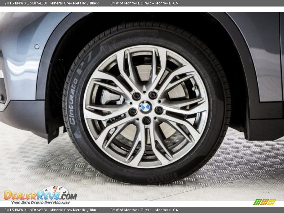 2016 BMW X1 xDrive28i Mineral Grey Metallic / Black Photo #8