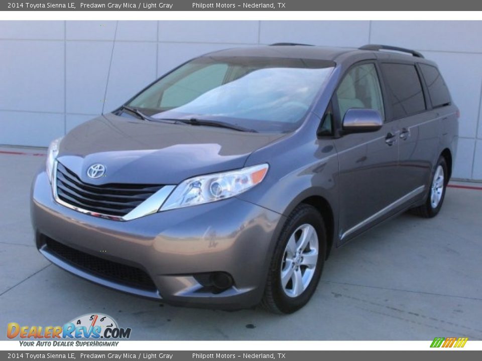 2014 Toyota Sienna LE Predawn Gray Mica / Light Gray Photo #3