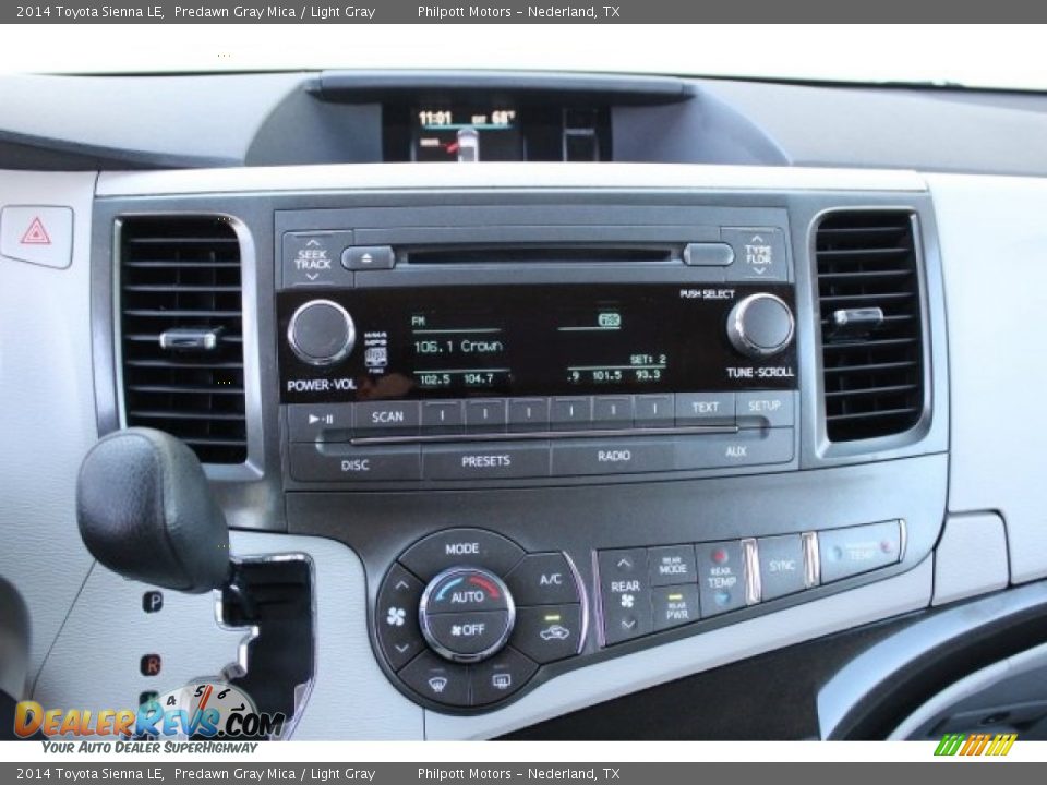 2014 Toyota Sienna LE Predawn Gray Mica / Light Gray Photo #15