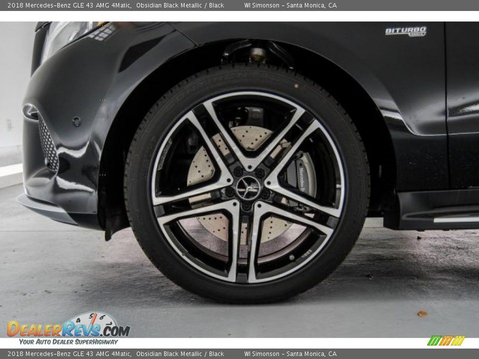 2018 Mercedes-Benz GLE 43 AMG 4Matic Obsidian Black Metallic / Black Photo #9