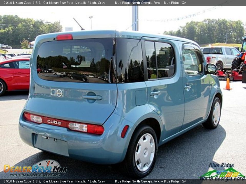2010 Nissan Cube 1.8 S Caribbean Blue Pearl Metallic / Light Gray Photo #3